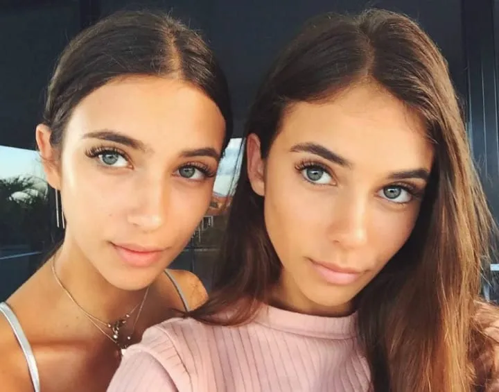 The photos of identical twin sisters went viral on Instagram, making them famous